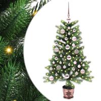 VidaXL Kerstboom met 150 led met standaard groen 90 cm pe