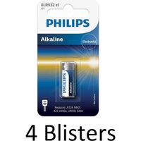 4 Stuks (4 Blisters a 1 st) Philips LR3/B Minicells Alkaline Batterij - thumbnail
