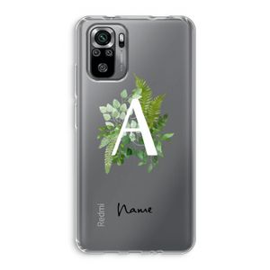 Green Brush: Xiaomi Redmi Note 10S Transparant Hoesje