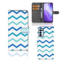 OPPO Find X3 Lite | Telefoon Hoesje | Zigzag Blauw