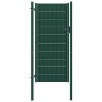 VidaXL Poort 100x124 cm PVC en staal groen