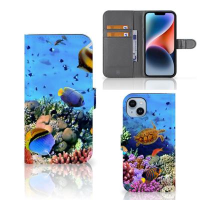 iPhone 15 Plus | Telefoonhoesje | Met pasjeshouder | Vissen