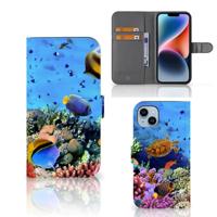 iPhone 15 Plus | Telefoonhoesje | Met pasjeshouder | Vissen