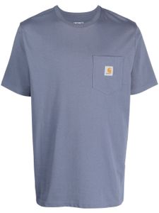 Carhartt WIP t-shirt en coton à patch logo - Bleu