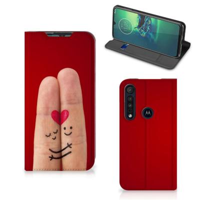 Motorola G8 Plus Hippe | Standcase | Liefde - Origineel Romantisch Cadeau