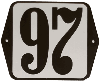 Huisnummer standaard nummer 97 - Warentuin mix