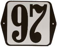 Huisnummer standaard nummer 97 - Warentuin mix
