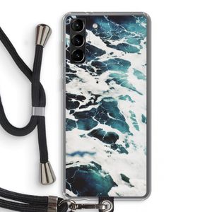 Golven: Samsung Galaxy S21 Plus Transparant Hoesje met koord