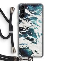 Golven: Samsung Galaxy S21 Plus Transparant Hoesje met koord