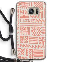 Marrakech Pink: Samsung Galaxy S7 Transparant Hoesje met koord