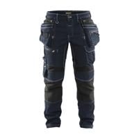 Blåkläder X1900 werkbroek denim stretch blauw/zwart maat 58