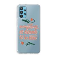 Optimistic flower girl: Samsung Galaxy A32 4G Transparant Hoesje