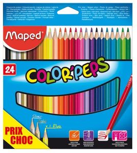 Maped kleurpotlood Color'Peps 20 kleurpotloden + 4 fluo