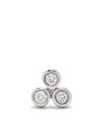 Maria Black boucle d'oreille Triad 18 en or blanc 14ct pavée de diamants - Argent - thumbnail