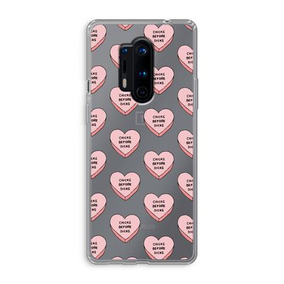 Chicks before dicks: OnePlus 8 Pro Transparant Hoesje