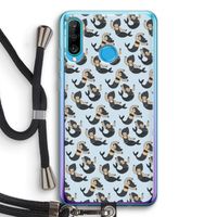 Zeemeermin: Huawei P30 Lite Transparant Hoesje met koord