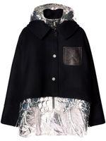 Off-White Arrows layered parka coat - Noir