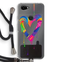 Melts My Heart: Pixel 3a Transparant Hoesje met koord