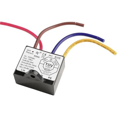 Deko Light Überspannungsschutzfilter mit Kontrollanzeige, 230-277VAC, 5A 843055 Overspanningsbeveiligingsfilter Zwart