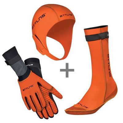 BTTLNS Neopreen accessoires voordeelset oranje BTTLNS Neopreen accessoires voordeelset oranje