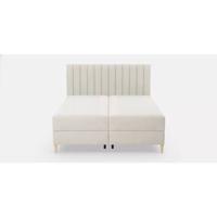 by fonQ Pazara Boxspring met Opbergruimte 160 x 200 cm - Crème / Naturel - thumbnail