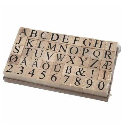 Creativ Company Houten stempelset, 45dlg.
