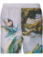 Valentino Garavani maillot de bain Floating Island - Gris