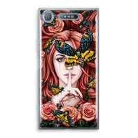 Lady Moth: Sony Xperia XZ1 Transparant Hoesje