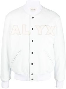 1017 ALYX 9SM veste bomber en coton à patch logo - Blanc