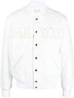 1017 ALYX 9SM veste bomber en coton à patch logo - Blanc