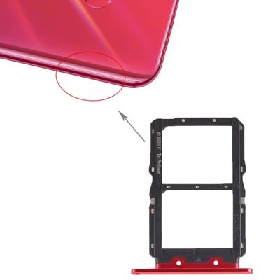 SIM-kaart lade + SIM-kaart lade voor Huawei Nova 4 (rood)