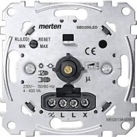 Merten MEG5134-0000 Dimmer (inbouw) Geschikt voor lampen: Gloeilamp, Halogeenlamp, LED-lamp Aluminium