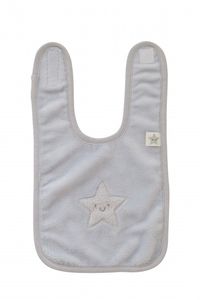 Pericles slabbetje Star 32 cm small grijs