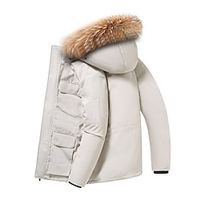 Dames Parka Houd Warm Ademend Buiten Straat Alledaagse kleding Uitgaan Vetoketju Zak Bontkraag Rits Capuchon Modieus Modern Casual Street Style Effen Normale pasvorm bovenkleding Lange mouw Herfst Lightinthebox