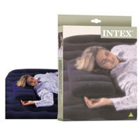 Intex Opblaasbare reiskussen - blauw - 43 x 28 cm - camping/vakantie/vliegtuig reis kussens