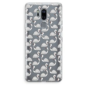 Zwanen: LG G7 Thinq Transparant Hoesje