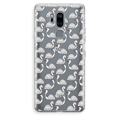 Zwanen: LG G7 Thinq Transparant Hoesje