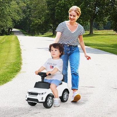 Glijauto met Opbergruimte Glijder Kinderauto Duwaauto Speelgoedauto Wit