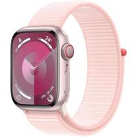 Apple Watch 9 GPS 41mm rosé alu lichtroze sportband - thumbnail