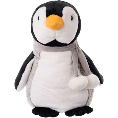 Bukowski pluche pinguin knuffeldier - grijs/wit - staand - 50 cm - luxe knuffels Bukowski pluche pinguin knuffeldier - grijs/wit - staand - 50 cm - luxe knuffels