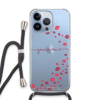 Kusjes: iPhone 13 Pro Transparant Hoesje met koord
