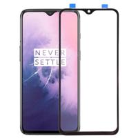 Front screen buitenste glazen lens voor OnePlus 7 (zwart)