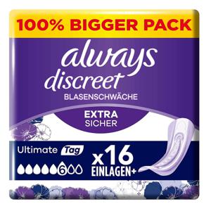 Always always Discreet Inkontinenz Ultimate Tag Big Pack 16s