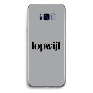 Topwijf Grijs Zwart: Samsung Galaxy S8 Plus Transparant Hoesje