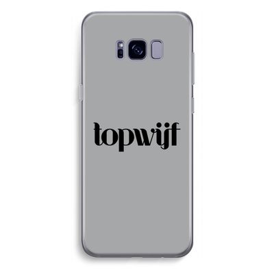 Topwijf Grijs Zwart: Samsung Galaxy S8 Plus Transparant Hoesje