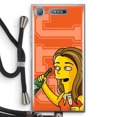 Jamie Lee Simpson: Sony Xperia XZ1 Transparant Hoesje met koord