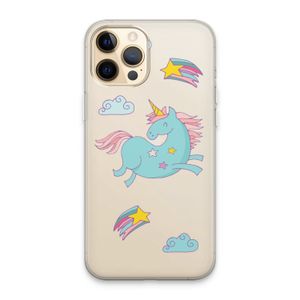 Vliegende eenhoorn: iPhone 13 Pro Max Transparant Hoesje