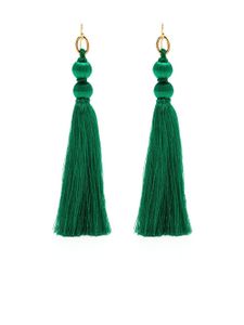 Jil Sander boucles d'oreilles 3 Thread - Vert