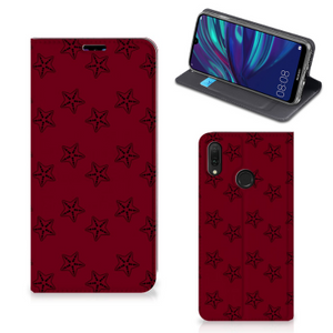 Huawei Y7 hoesje Y7 Pro (2019) Hoesje met Magneet Sterren