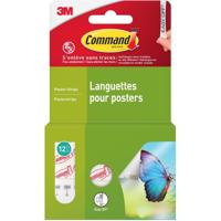 Command posterstrip, small, draagvermogen 225 gram, wit, blister van 12 stuks